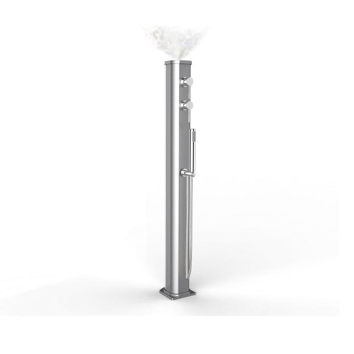 Doccia Solare Jolly Go 23 Litri In Alluminio Con Doccetta E Nebulizzatore Colore Inox Paint Cv-Jg150/9007