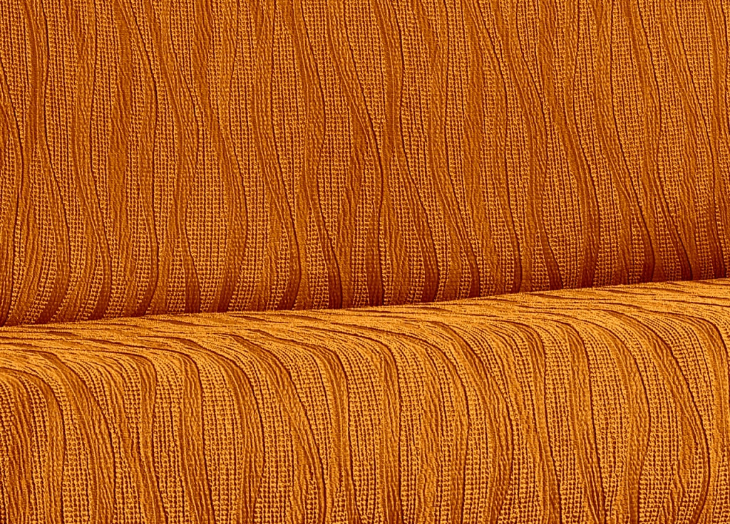 Copridivano Sofà Poltrona Elasticizzato Protezione Macchie Modello Wonderful - 3 Posti - Arancione