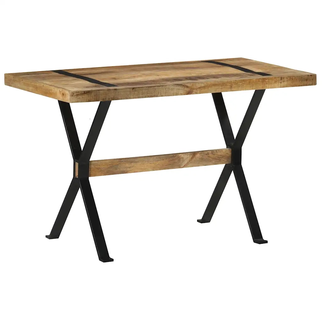 Tavolo da Pranzo 120x60x76 cm in Legno di Mango Grezzo cod mxl 18696