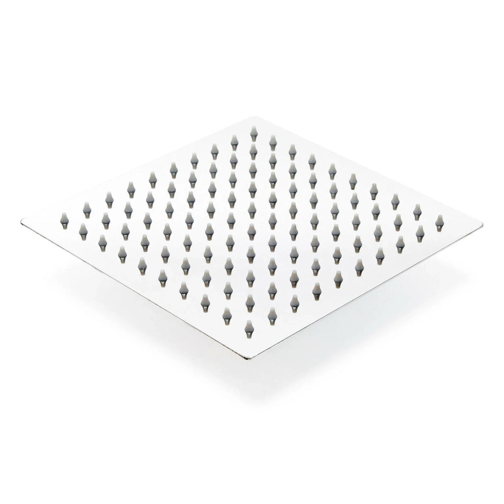 Soffione doccia quadrato soffione doccia a pioggia 25 x 25 cm acciaio inox 16_0000626