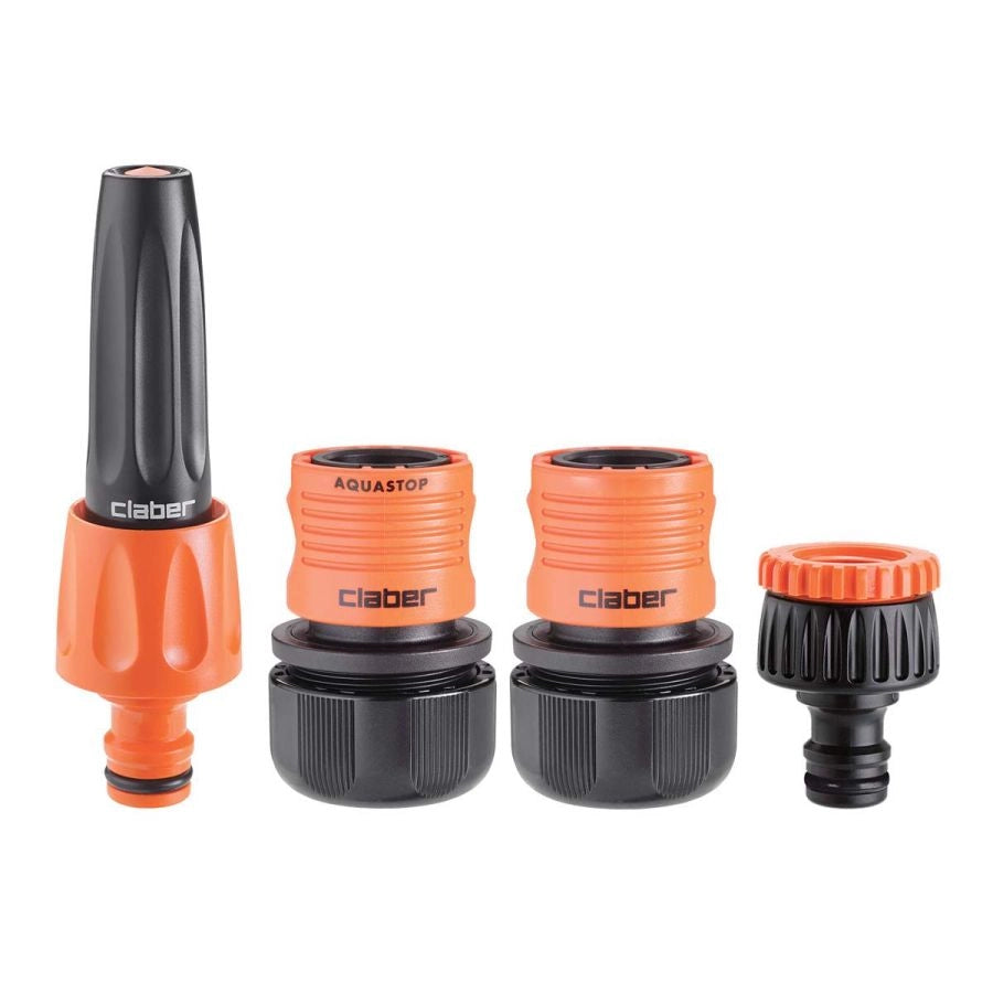 KIT IRRIGAZIONE DA GIARDINO CON LANCIA E RACCORDI PER TUBO 3/4 POLLICE CLABER ST