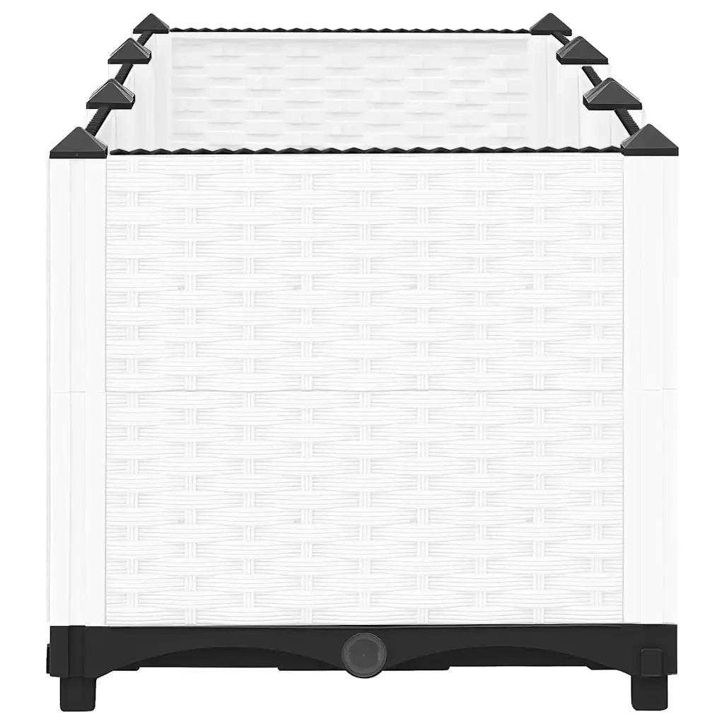 Fioriera Rialzata-Vaso da Esterno-Fioriera Elevata 120x40x38 cm in Polipropilene 762676