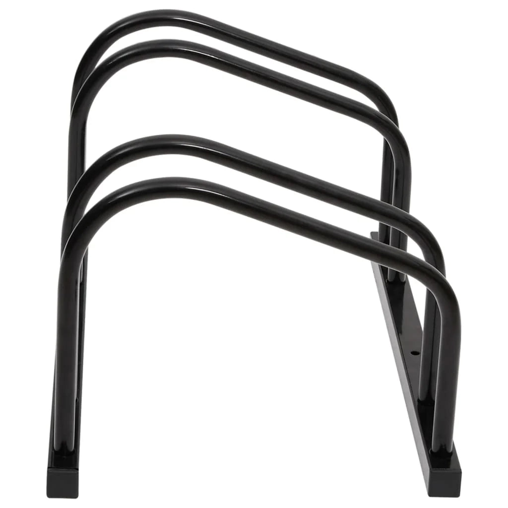 Portabiciclette per 2 biciclette acciaio nero 02_0004582