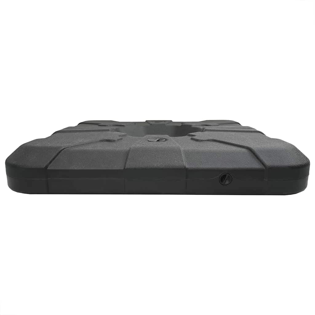 Base per ombrellone a braccio dal design minimalista 88,5 x 88,5 x 12 cm polietilene nero 02_0058877