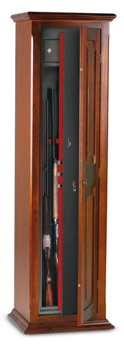 Fuciliera Portafucili a Chiave per 11 Armi con Tesoretto Serie Riv. Legno Technomax - 1605X625X370Mm