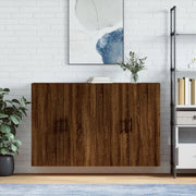 Mobili a Parete 2 pz Rovere Marrone 69,5x34x90 cm 3195650