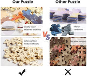 Puzzle in Legno - 1000/1500 Pezzi - Ideale per l'Atmosfera Accogliente