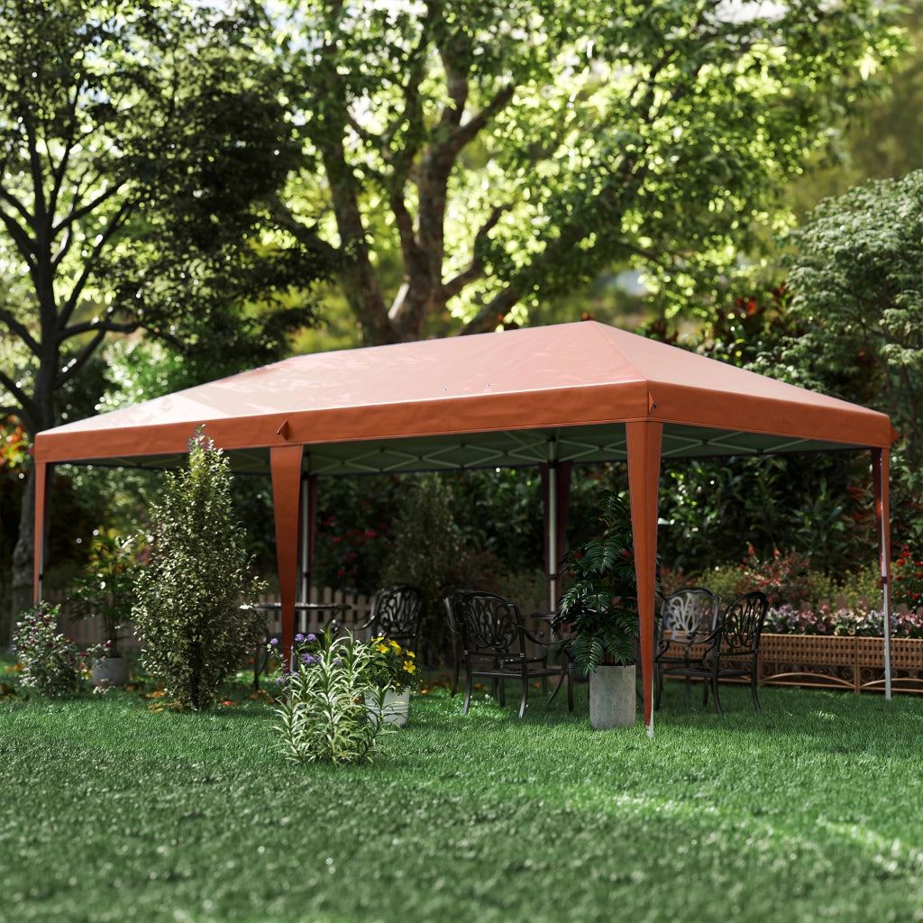 Tonnelle da giardino ¨C zephmum ¨C 6x3 m marrone acciaio