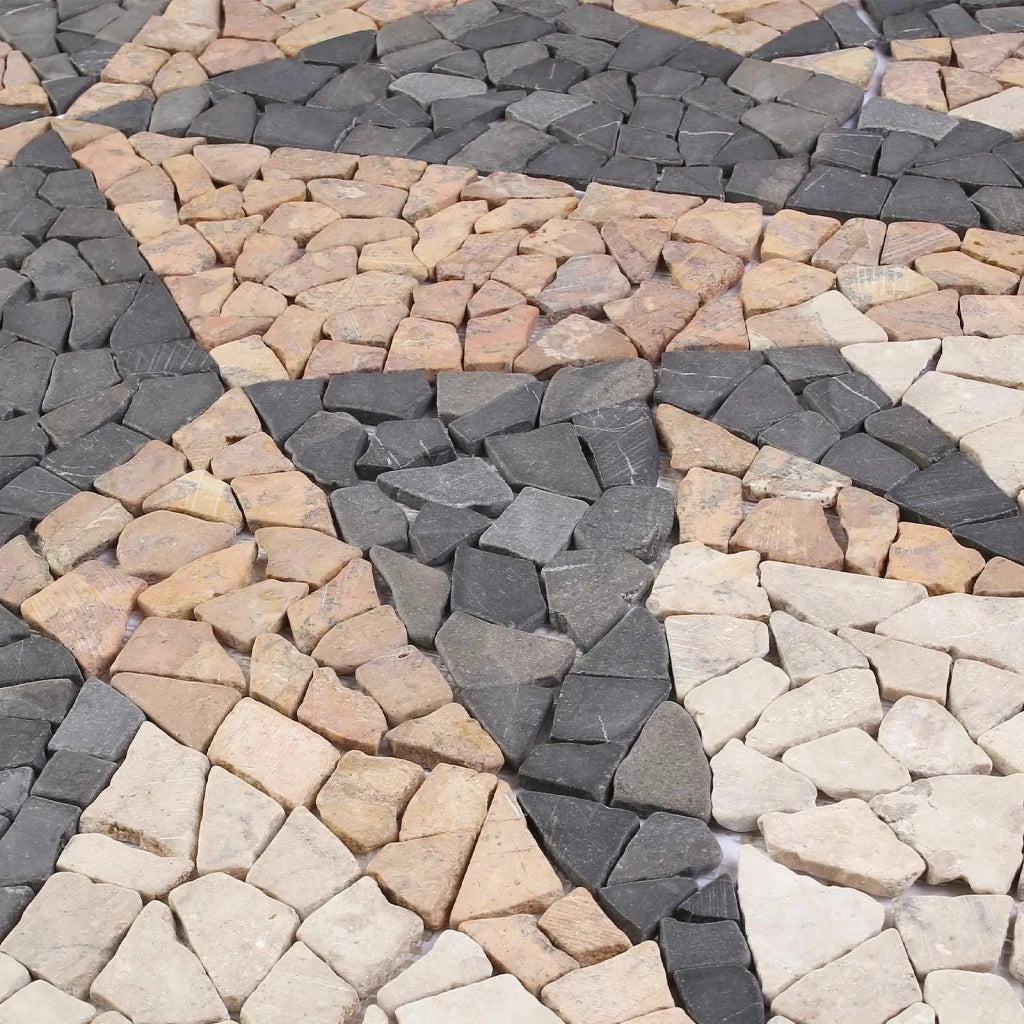 Piastrelle a mosaico con motivo vento Multicolore 120 x 120 cm 42033518