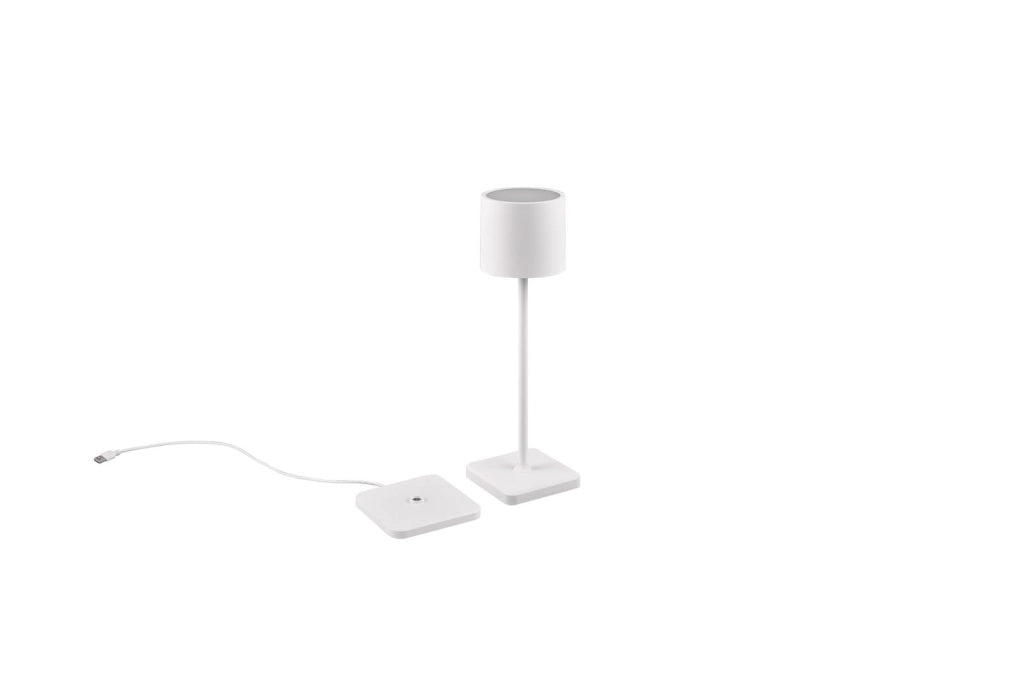 Lampada portatile da esterno Fernandez bianca LED IP54