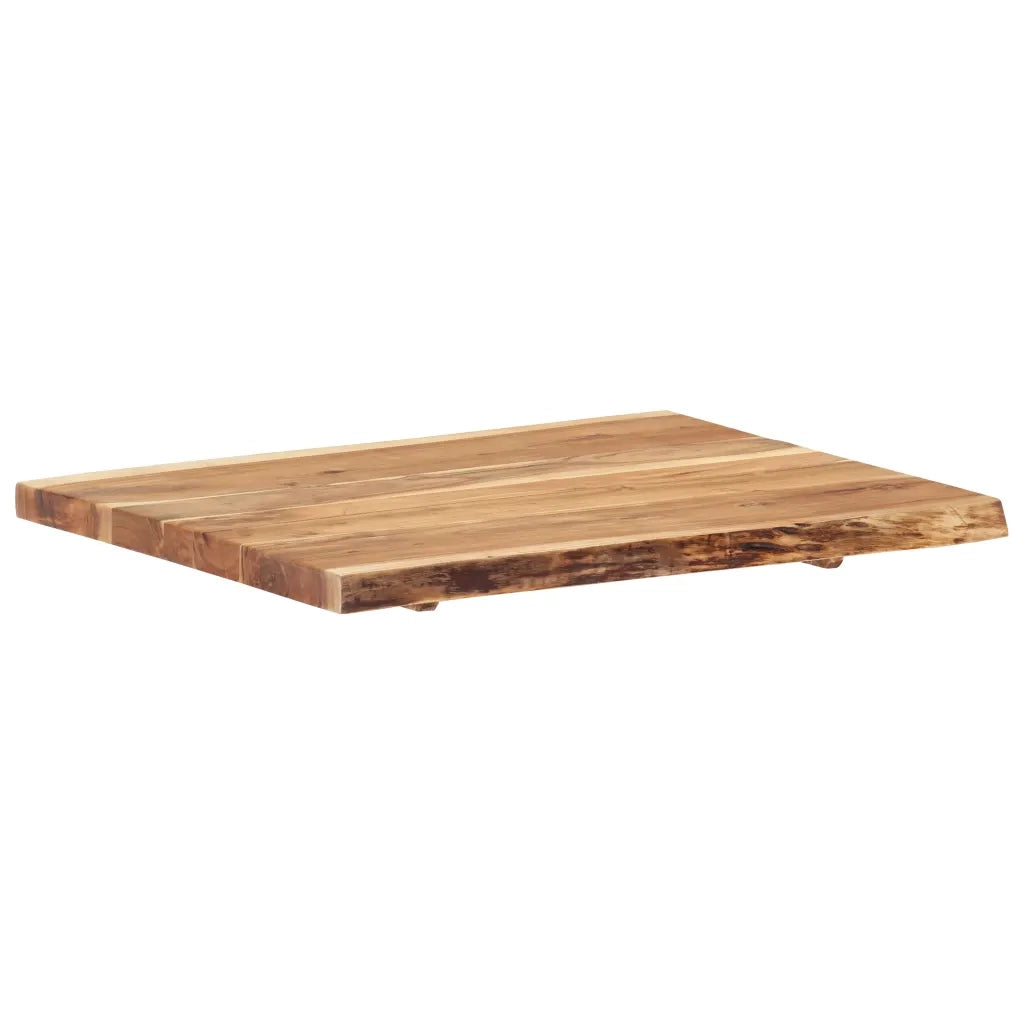 Piano del Tavolo | Superficie Tavolo | Piano Scrivania in Legno Massello di Acacia 80x(50-60)x3,8 cm
