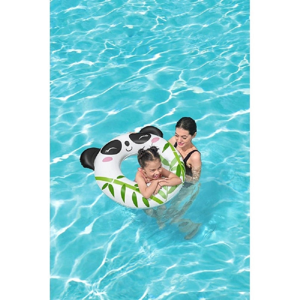 Trade Shop - Salvagente Panda/rana 79x85cm Ciambella Gonfiabile Mare Bambini 3-6 Anni 36351 -