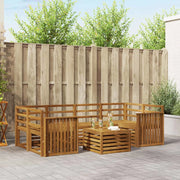Set di divani da esterno 7 pcs Naturale