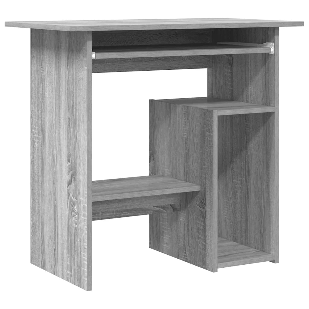 Scrivania Grigio Sonoma 80x45x74 cm in Legno Multistrato 815478