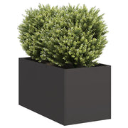 Fioriera Nera 40x80x40 cm in Acciaio Laminato a Freddo 860731