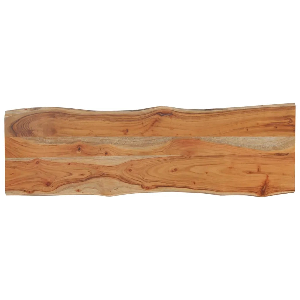 Piano Tavolo | Superficie Tavolo | Piano Scrivania 110x40x2,5 cm Rettangolare Legno Acacia Bordi Vivi
