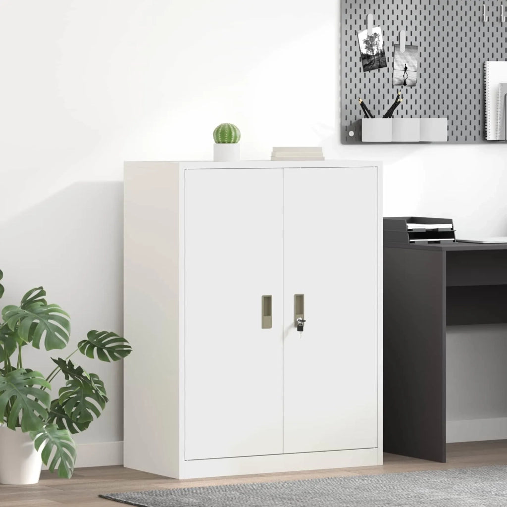 Armadio Bianco 80 x 40 x 105 cm Acciaio