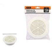 Trade Shop - Griglia Di Ventilazione Rotonda Diametro 110mm Aspirazione Aria Aerazione 71398 -