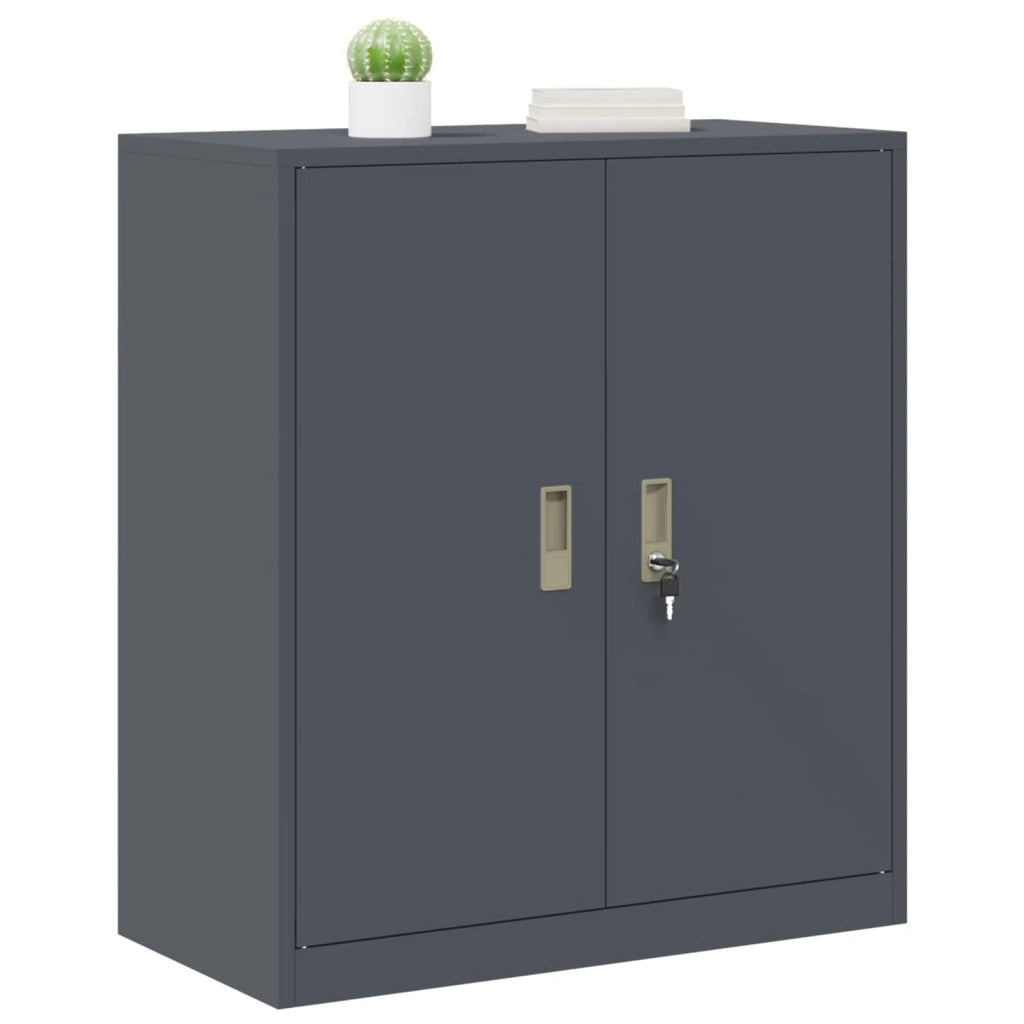 Armadio Antracite 80 x 40 x 90 cm Acciaio 891684
