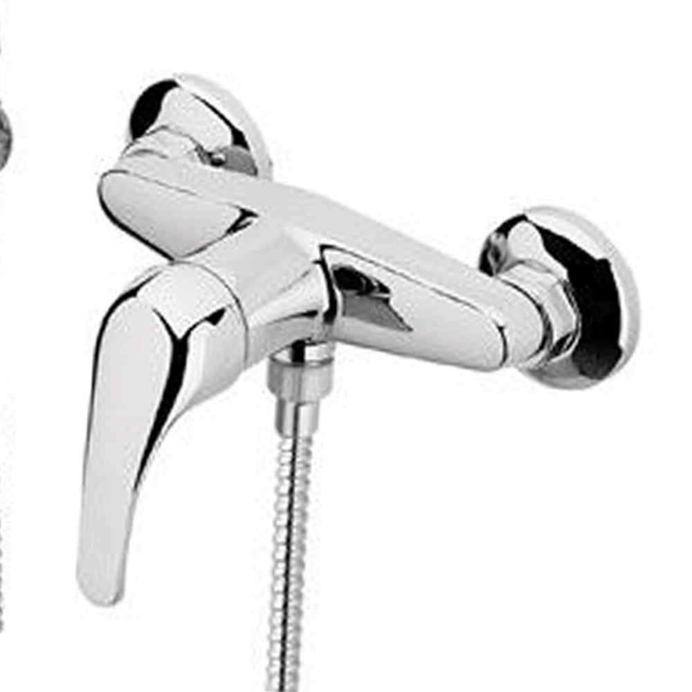 Rubinetto docciacon leva frontale e doccia duplex - serie 35