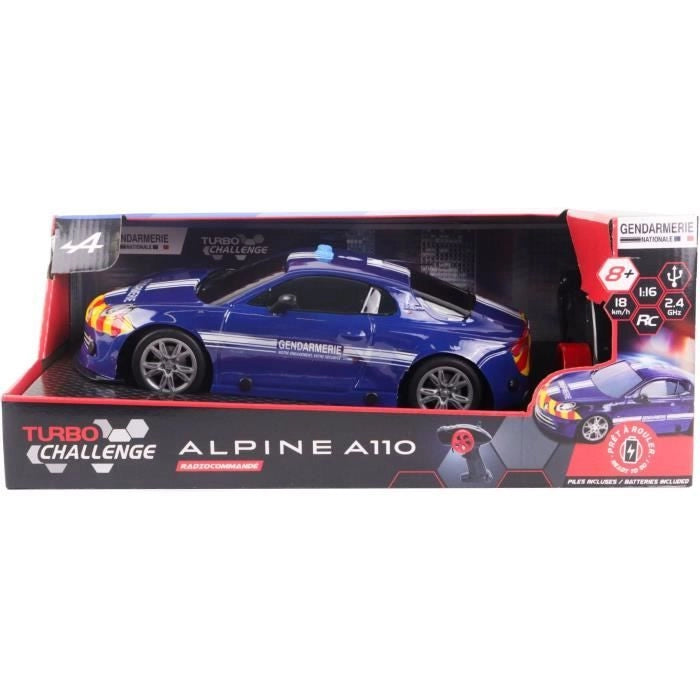 Auto radiocomandata - TURBO CHALLENGE - Alpine A110 Gendarmerie - Da 8 anni