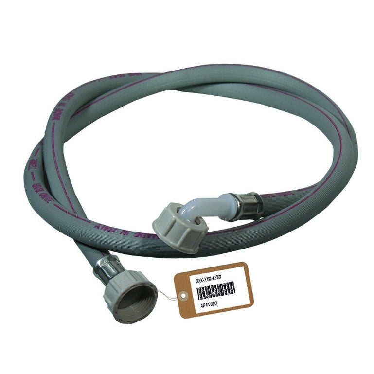 TUBO CARICO LAVATRICE CON CURVA F-BRICO- mt.  2.50- FAIDF- pezzi 1