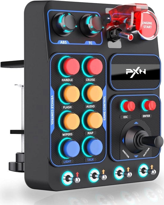Cassa di Comando Adattabile per Gaming PC - 19 Bottoni Programmabili con Illuminazione RGB