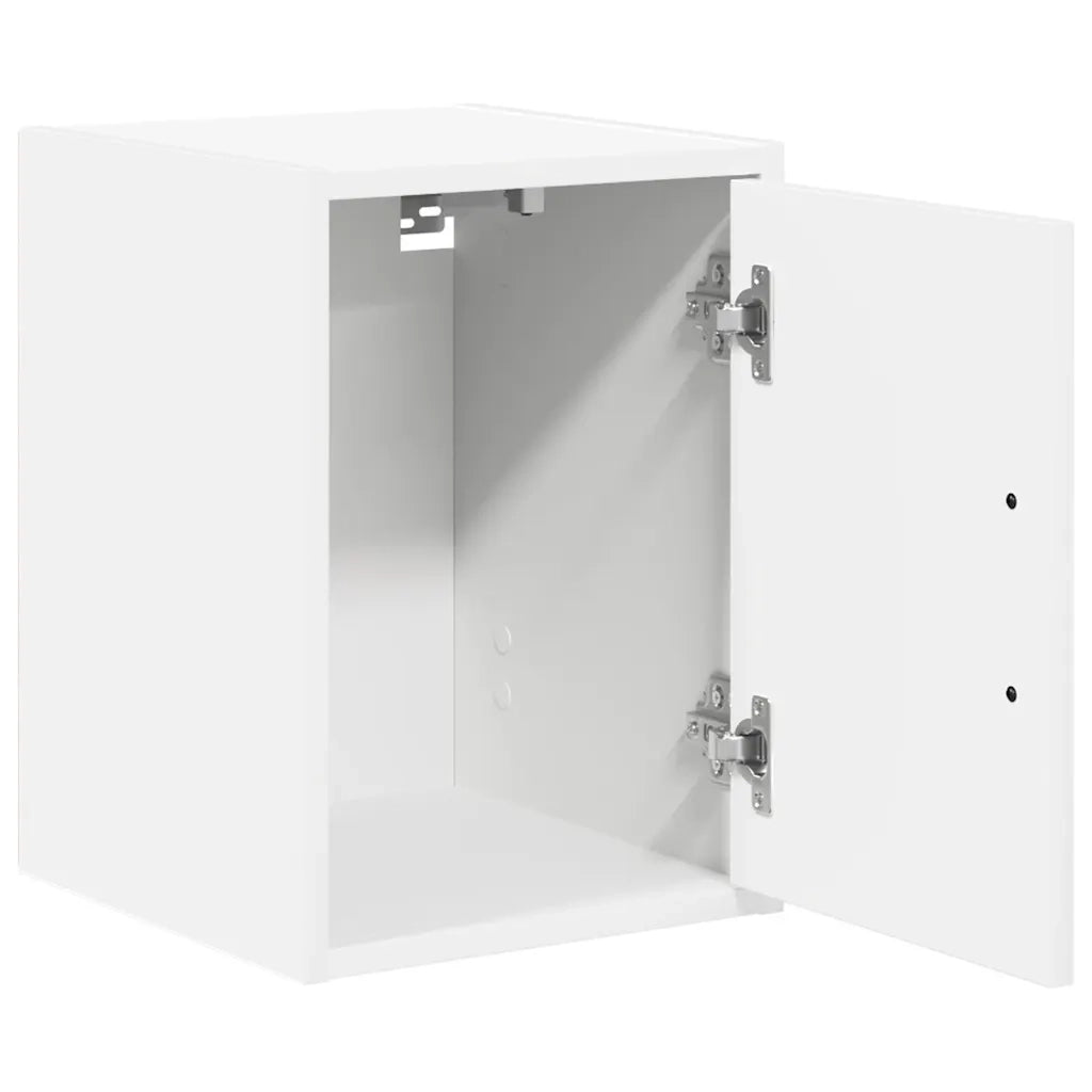 Pensili per Garage 2 pz Bianco in Legno Multistrato 860608