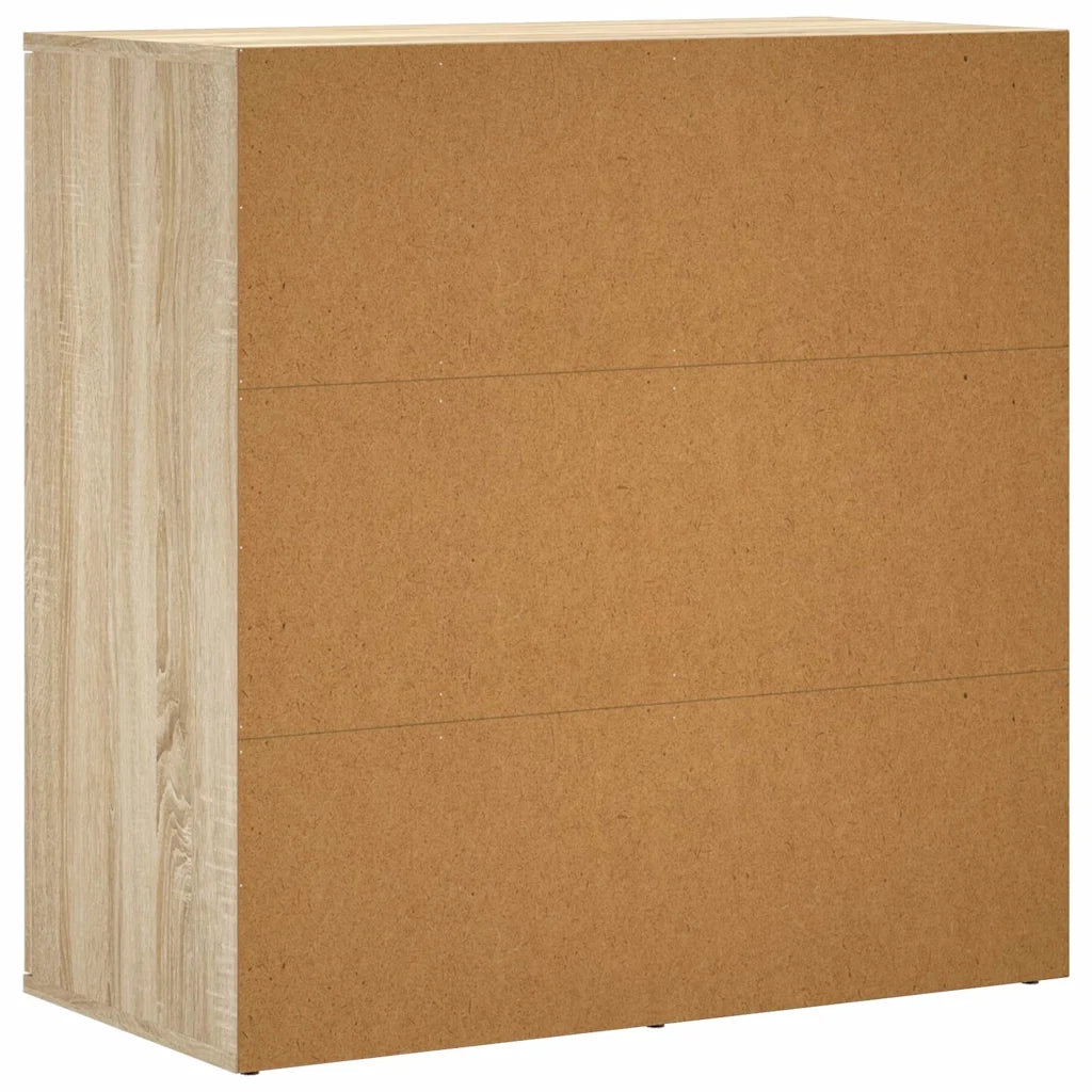 Credenza Rovere Sonoma 79x38x80 cm in Legno Multistrato