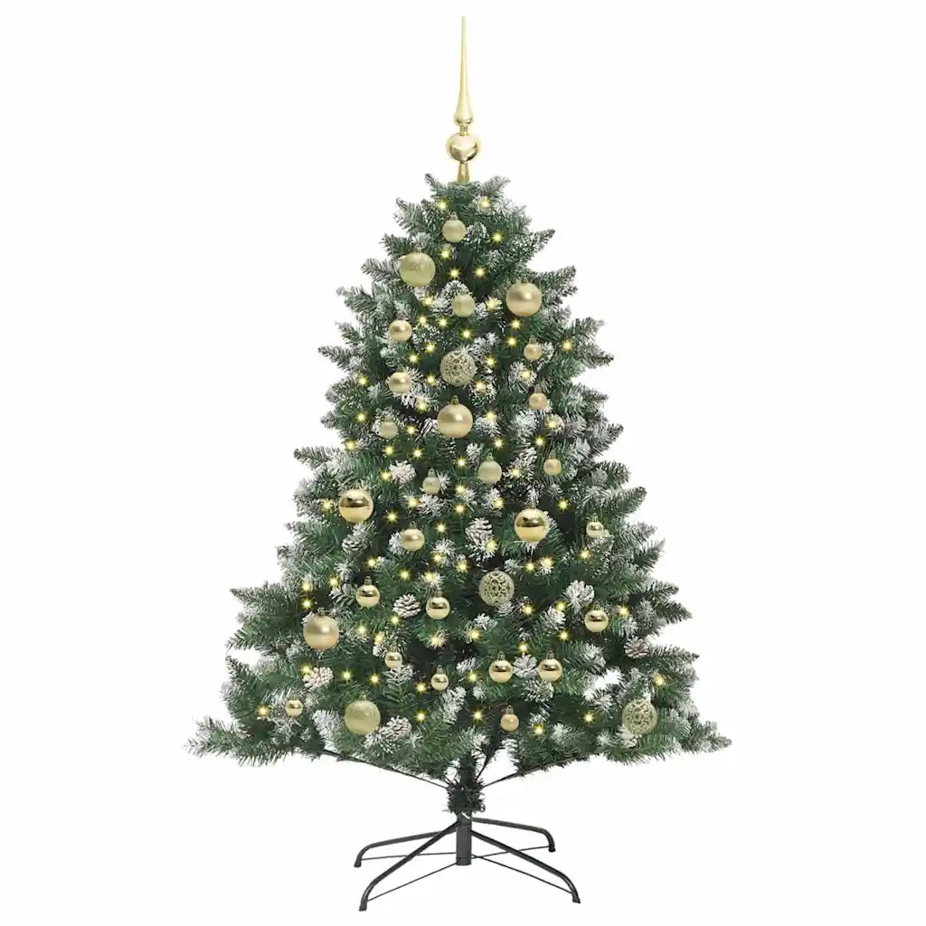 Albero di Natale artificiale con 150 LED Verde 120 cm 3395213