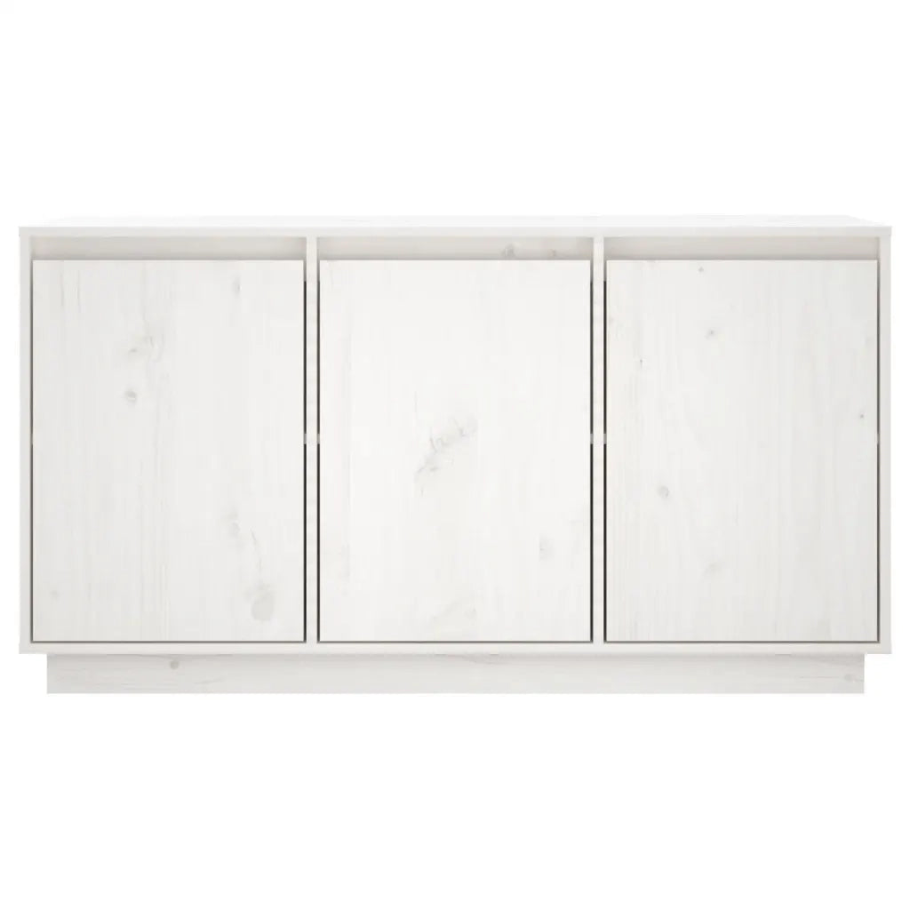 Credenza | Madia | Buffet da pranzo | Armadio da pranzo Bianca 111x34x60 cm in Legno Massello di Pino