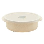 Set di 6 Contenitori Per Microonde Ecolife 20x6 Cm 1000 Ml Fibra Di Grano/pp