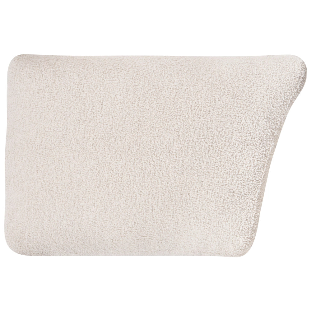 Modulo angolare sinistro Rivestimento bouclé bianco sporco Divano a 1 posto Sezione Soggiorno in stile moderno