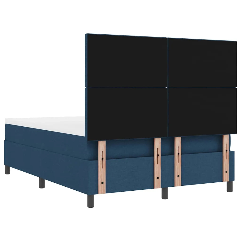 Letto a molle con materasso Blu 140 x 190 cm Tessuto 3342948