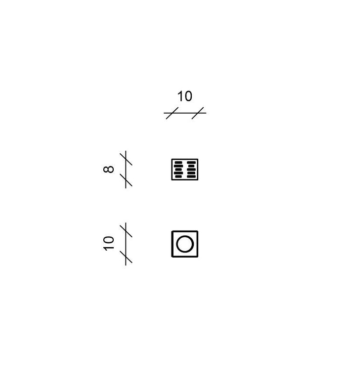 Set 3 Biocamini da Tavolo 10x10xH8 cm in Acciaio Satinato Set Skato Grigio Cromo