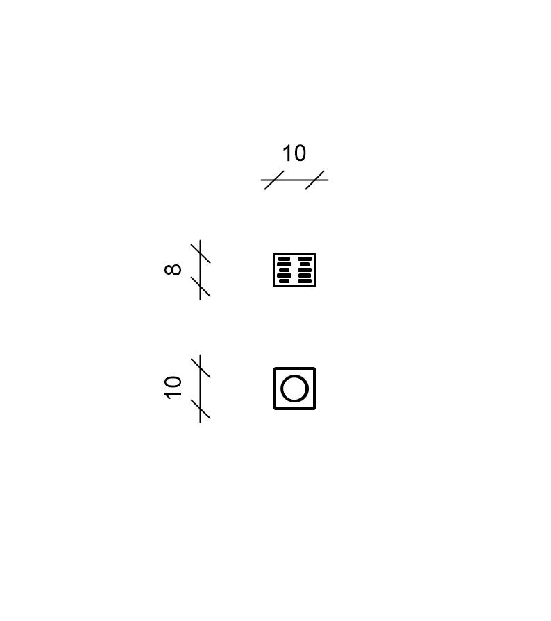 Set 3 Biocamini da Tavolo 10x10xH8 cm in Acciaio Satinato Set Skato Grigio Cromo