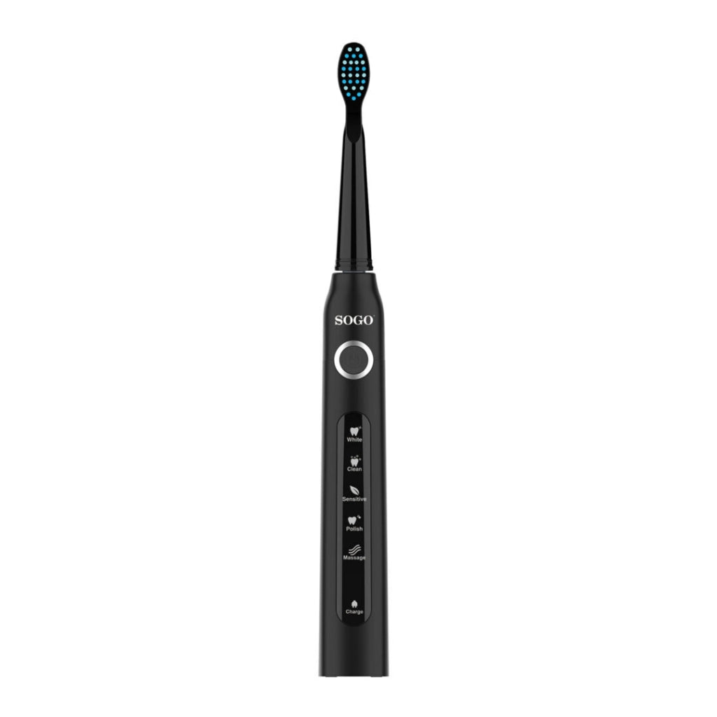 Spazzolino elettrico sonico ricaricabile 40000 movimenti/min, 5 modalità pulizia con timer 2 minuti e USB - Sogo