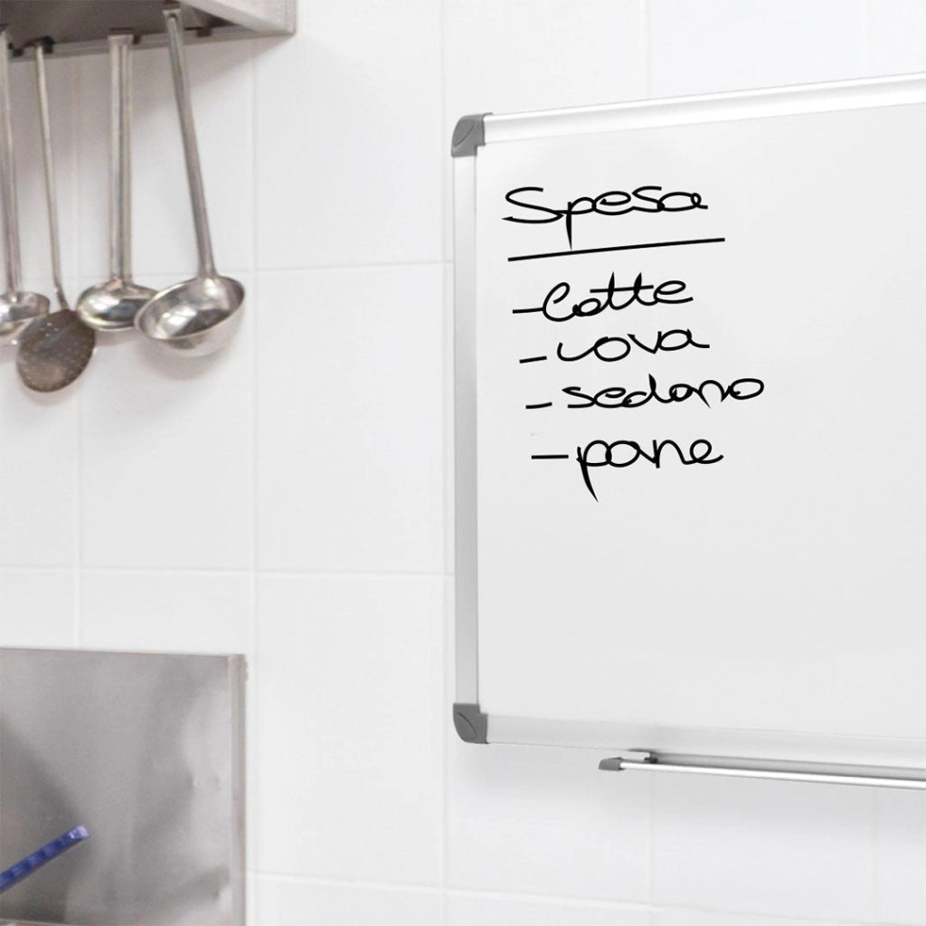 Lavagna per Ufficio Magnetica 90x60 cm in Alluminio Silver
