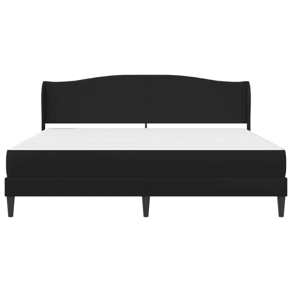 Struttura del letto con testiera Nero 200 x 200 cm Similpelle 3415164