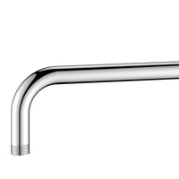 Braccio doccia tondo con rosone lungo 30 cm