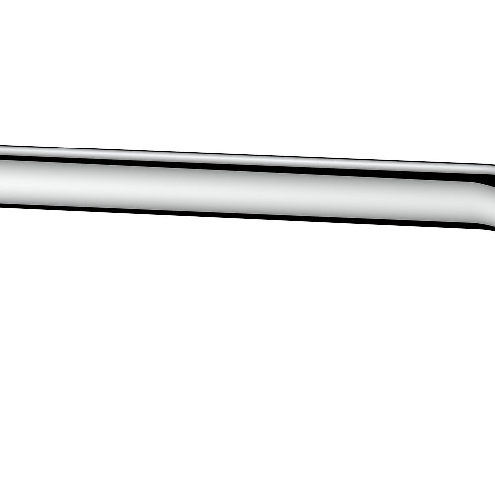 Braccio doccia tondo con rosone lungo 30 cm