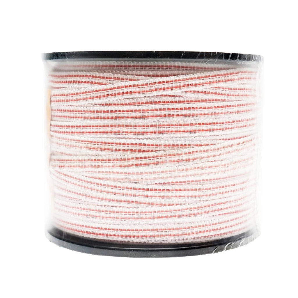 Nastro per recinto elettrico, Lunghezza 250 mt e Larghezza 10mm, 4x0.16mm SS, 13 Ohm/m, colore bianco-rosso recinzioni elettriche Thor