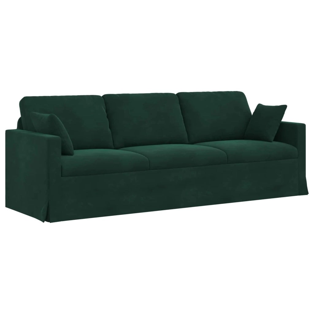 Set di divani 2 pcs Verde Scuro 228 x 78 x 80 cm Velluto