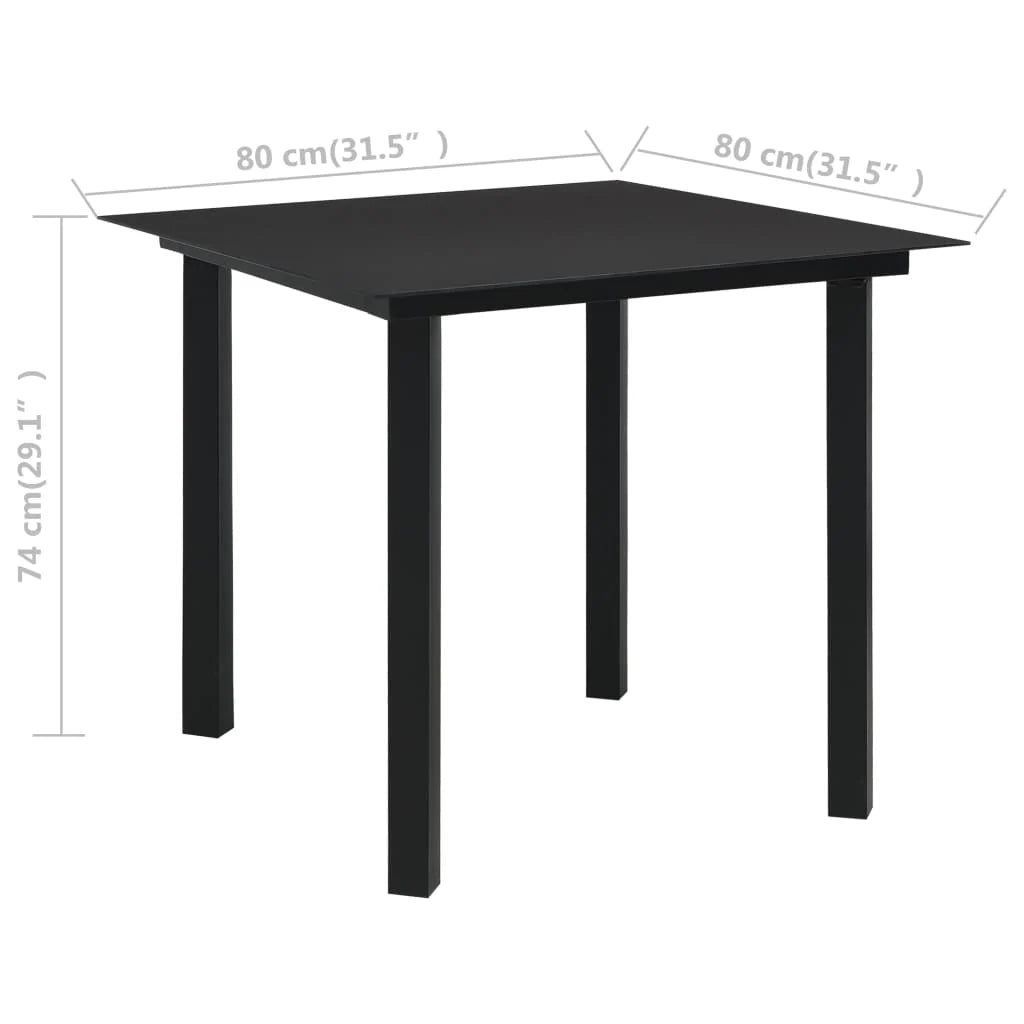 Mobili da giardino mobili da esterno set di mobili 3 pezzi in PVC rattan nero 02_0016064
