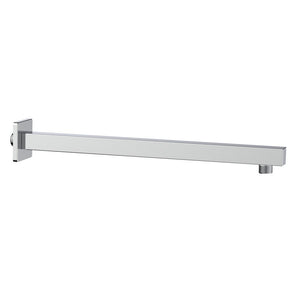 Braccio doccia quadrato lungo 40 cm con rosone