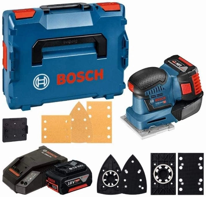 Bosch Professional 06019D0201 Levigatrice Orbitale, Blu