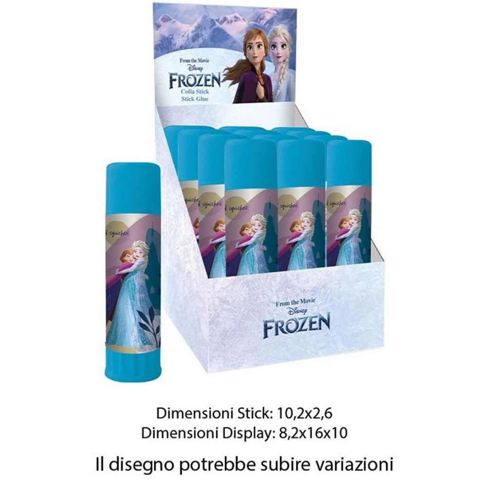 Trade Shop - Set 12 Pz Colla Stick Da 25gr Grafica Frozen Per Scuola Regali Feste Bambine 964571 -
