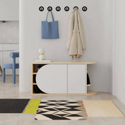 Mobile Portascarpe Kyle, Scarpiera 8 Paia, 104x37x50h cm Marrone Quercia