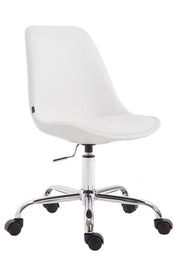 Sedia da ufficio Toulouse in similpelle bianco