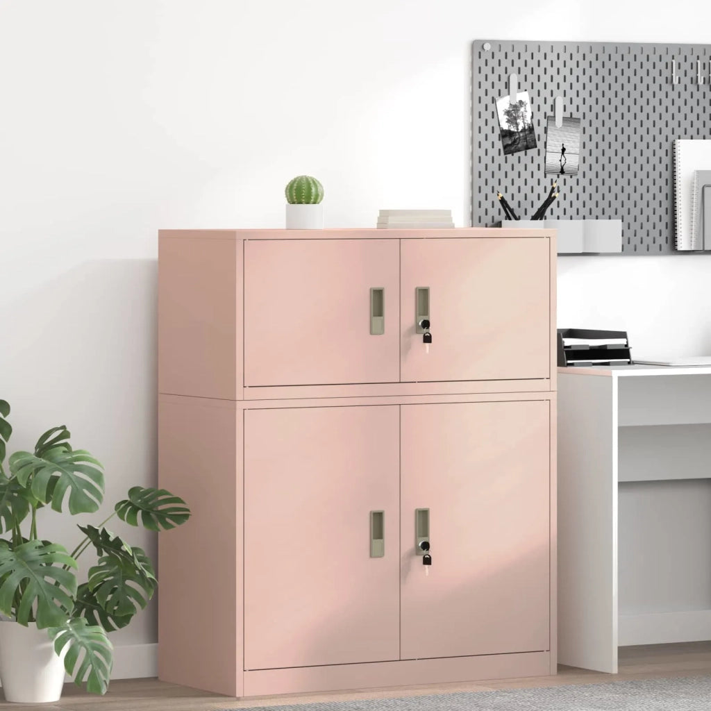 Armadio Rosa 90 x 40 x 40 cm Acciaio CFW3482021